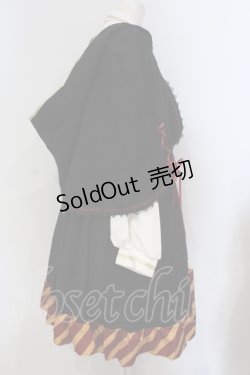 画像3: DOUDOU / ケープ付きワンピース  クロ×アカ O-25-06-28-017-LO-OP-OW-ZY