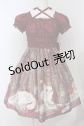 Enchantlic Enchantilly / Queen Cat〜秘密の書斎〜ワンピース  ワイン O-25-06-28-018-LO-OP-OW-OS