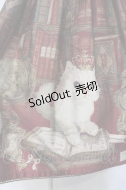 画像2: Enchantlic Enchantilly / Queen Cat〜秘密の書斎〜ワンピース  ワイン O-25-06-28-018-LO-OP-OW-OS