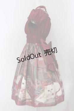 画像3: Enchantlic Enchantilly / Queen Cat〜秘密の書斎〜ワンピース  ワイン O-25-06-28-018-LO-OP-OW-OS
