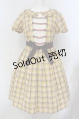 Emily Temple cute / Tin Tartanワンピース  イエロー O-25-06-28-019-ET-OP-OW-OS