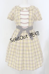 Emily Temple cute / Tin Tartanワンピース  イエロー O-25-06-28-019-ET-OP-OW-OS