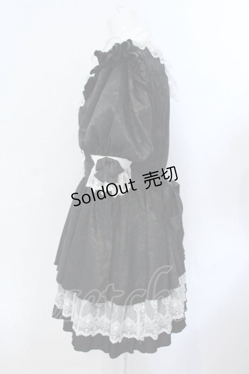 画像3: millna / ショッキングロリィタ ワンピース&ドロワーズ&ボンネット&レッグウォーマーset  クロ O-25-06-28-003-LO-OP-IG-OS (3)