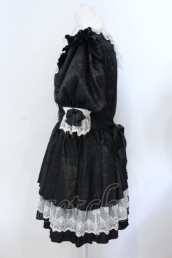 画像3: millna / ショッキングロリィタ ワンピース&ドロワーズ&ボンネット&レッグウォーマーset  クロ O-25-06-28-003-LO-OP-IG-OS