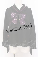 Amavel / 大正浪漫の夢紀行ブラウス F クロ×パープル O-25-06-30-039-CA-BL-OW-ZY
