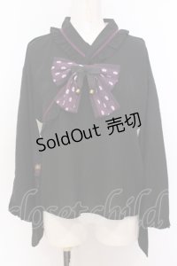 Amavel / 大正浪漫の夢紀行ブラウス F クロ×パープル O-25-06-30-039-CA-BL-OW-ZY