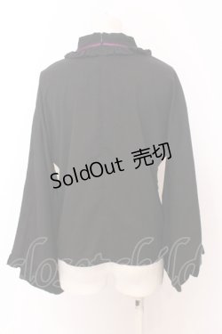 画像4: Amavel / 大正浪漫の夢紀行ブラウス F クロ×パープル O-25-06-30-039-CA-BL-OW-ZY