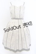 axes femme POETIQUE / アンティークカトラリーワンピース M ベージュ O-25-06-30-045-AX-OP-OW-OS