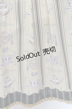 画像2: axes femme POETIQUE / アンティークカトラリーワンピース M ベージュ O-25-06-30-045-AX-OP-OW-OS