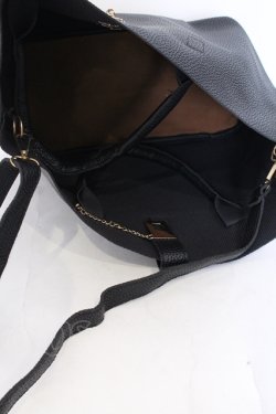 画像5: NieR Clothing / 3WAY PU LEATHER BAG[BAG IN BAG付き] バッグ  ブラック O-25-06-30-005-PU-BG-IG-ZT286