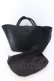 画像6: NieR Clothing / 3WAY PU LEATHER BAG[BAG IN BAG付き] バッグ  ブラック O-25-06-30-005-PU-BG-IG-OS