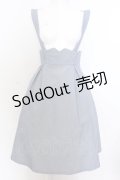 Fi.n.t / ベルトセットサスペンダー付きハイウエストフレアースカート【ベルト欠品】  グレー O-25-06-30-053-CA-SK-IG-ZT252