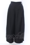 axes femme / ストライプ切替ワイドパンツ  クロ O-25-06-30-066-AX-PA-IG-OS