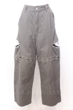 画像1: Candy Stripper / SLASH RING PANTS　パンツ 2 グレー O-25-06-30-067-PU-PA-OW-OS