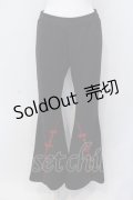 Qutie Frash / チャイナパンツ  ブラック×レッド O-25-06-30-068-QU-PA-IG-OS