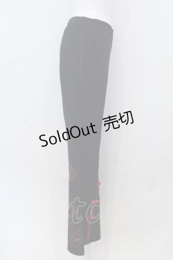 画像2: Qutie Frash / チャイナパンツ  ブラック×レッド O-25-06-30-068-QU-PA-IG-OS