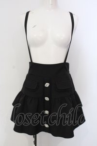 MA*RS / サスペンダービジューショートパンツ  クロ O-25-06-30-070-EL-PA-IG-OS