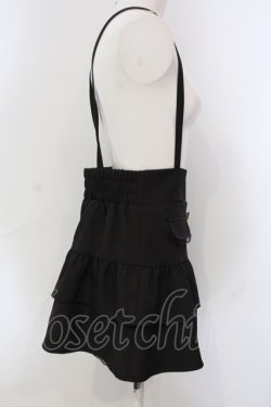 画像2: MA*RS / サスペンダービジューショートパンツ  クロ O-25-06-30-070-EL-PA-IG-OS