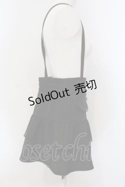 画像2: MA*RS / サスペンダービジューショートパンツ  クロ O-25-06-30-070-EL-PA-IG-OS