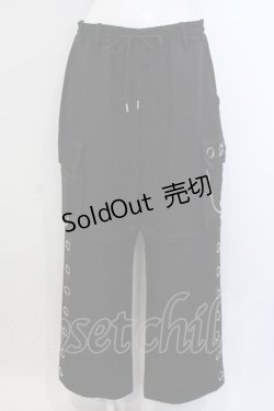 画像1: PSYNYXX / ハトメパンツ  ブラック O-25-06-30-071-LO-PA-IG-ZS
