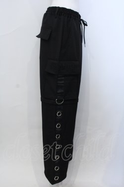 画像2: PSYNYXX / ハトメパンツ  ブラック O-25-06-30-071-LO-PA-IG-OS