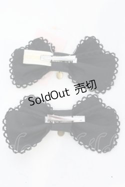 画像3: metamorphose / チャーム付リボンクリップ  クロ O-25-06-30-1004-ME-AC-OW-ZT0709