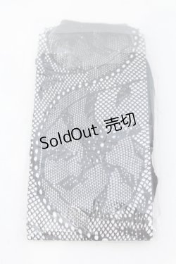 画像2: MARBLE / 編みタイツ  ブラック O-25-06-30-1008-GO-ZA-OW-OS
