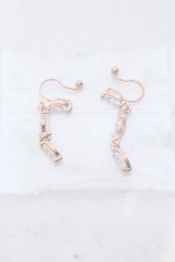 画像1: MARBLE / ストーンイヤリング  ピンクゴールド O-25-06-30-1009-GO-AC-OW-OS