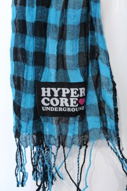 画像2: HYPER CORE / ストールチェック  ブルー×ブラック O-25-06-30-1001-PU-ZA-IG-OS