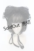 FRILL / リボンヘッドドレス  ブラック O-25-06-30-1013-HN-TO-OW-OS