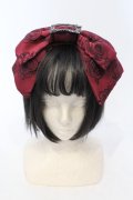 Sheglit / "Bell Rose"リボンカチューシャ  ワイン O-25-06-30-1014-EL-AC-OW-OS