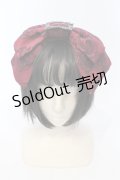 Sheglit / "Bell Rose"リボンカチューシャ  ワイン O-25-06-30-1014-EL-AC-OW-ZT0709