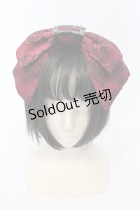 Sheglit / "Bell Rose"リボンカチューシャ  ワイン O-25-06-30-1014-EL-AC-OW-ZT0709
