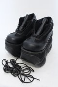 Demonia / BOXER-01　厚底スニーカー  ブラック O-25-06-30-1017-PU-SH-IG-OS