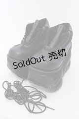 Demonia / BOXER-01　厚底スニーカー  ブラック O-25-06-30-1017-PU-SH-IG-ZT-K014