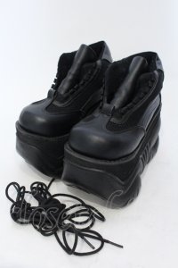 Demonia / BOXER-01　厚底スニーカー  ブラック O-25-06-30-1017-PU-SH-IG-OS