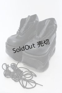 Demonia / BOXER-01　厚底スニーカー  ブラック O-25-06-30-1017-PU-SH-IG-ZT-K014
