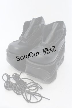 画像1: Demonia / BOXER-01　厚底スニーカー  ブラック O-25-06-30-1017-PU-SH-IG-ZT-K014