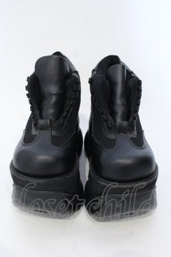 画像2: Demonia / BOXER-01　厚底スニーカー  ブラック O-25-06-30-1017-PU-SH-IG-OS