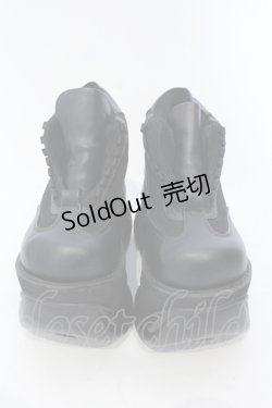 画像2: Demonia / BOXER-01　厚底スニーカー  ブラック O-25-06-30-1017-PU-SH-IG-ZT-K014
