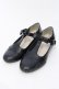 画像1: m petit by misako / AMPUリボンストラップパンプス M クロ O-25-06-30-1018-LO-SH-IG-OS (1)