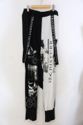 SEX POT ReVeNGe / RS DISTURB BELT サルエルパンツ L ブラック×ホワイト O-25-06-30-074-SP-PA-OW-OS