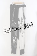 SEX POT ReVeNGe / RS DISTURB BELT サルエルパンツ L ブラック×ホワイト O-25-06-30-074-SP-PA-OW-OS