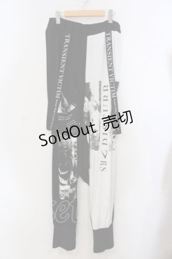 画像1: SEX POT ReVeNGe / RS DISTURB BELT サルエルパンツ L ブラック×ホワイト O-25-06-30-074-SP-PA-OW-OS