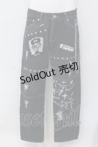 Deorart / プリントスタッズデニムパンツ M インディゴ O-25-06-30-077-PU-PA-IG-ZY