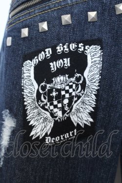 画像3: Deorart / プリントスタッズデニムパンツ M インディゴ O-25-06-30-077-PU-PA-IG-OS