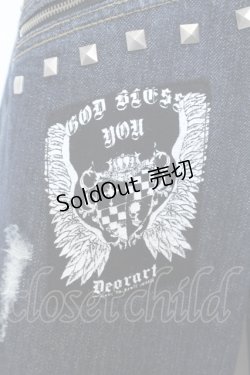画像3: Deorart / プリントスタッズデニムパンツ M インディゴ O-25-06-30-077-PU-PA-IG-ZY