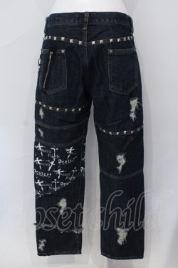 画像4: Deorart / プリントスタッズデニムパンツ M インディゴ O-25-06-30-077-PU-PA-IG-OS