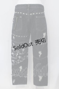 画像4: Deorart / プリントスタッズデニムパンツ M インディゴ O-25-06-30-077-PU-PA-IG-ZY