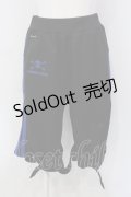LOVER'S ROCK / ボンテージジャージハーフパンツ  ブラック×ブルー O-25-06-30-081-PU-PA-IG-ZY